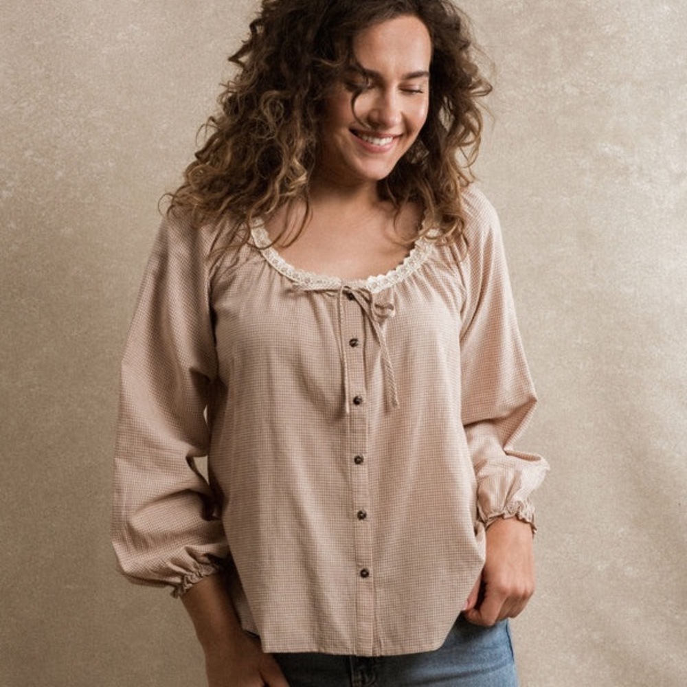 Neuflora Emberley Blouse - Gingham